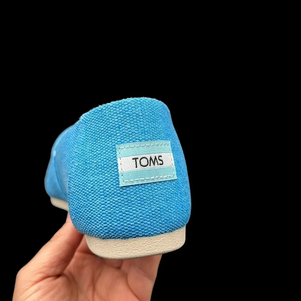 Toms Alpargata Women's Slip on Casual Shoes‎ Size 8 Blue Lightweight Comfort